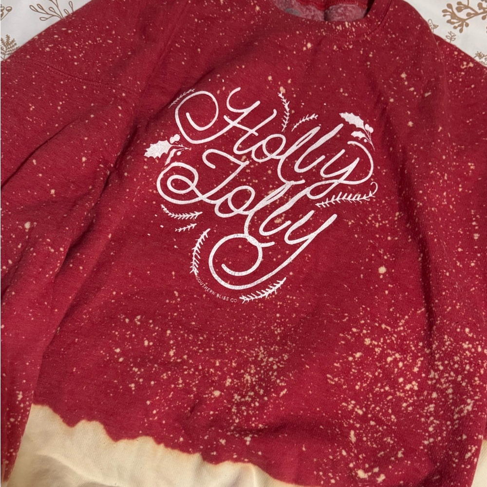 Red 'Holly Jolly' Graphic Sweater